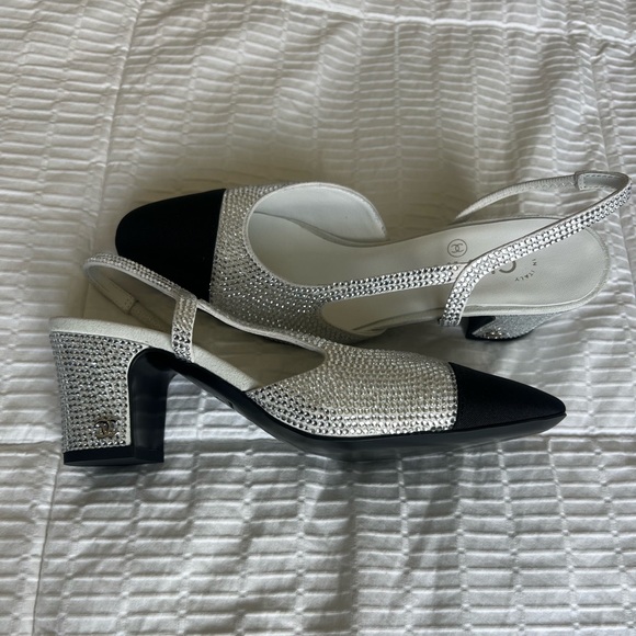 Chanel Rhinestone Crystal Slingbacks - Picture 3 of 9
